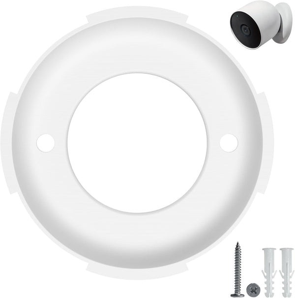 Wall Mounting Plate Replacement for Google Nest Cam Battery, Compatible with Nest Camera Locking Collar & Wall Anchors