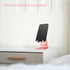 Rose Gold Foldable Aluminum Alloy Cell Phone Holder, Tabletop Metal Phone Stand with Adjustable Angle