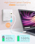 100W USB C GaN Wall Charger, Foldable 4-Port PD USB-C Charger with Traveller Adapters for Phones and Laptops