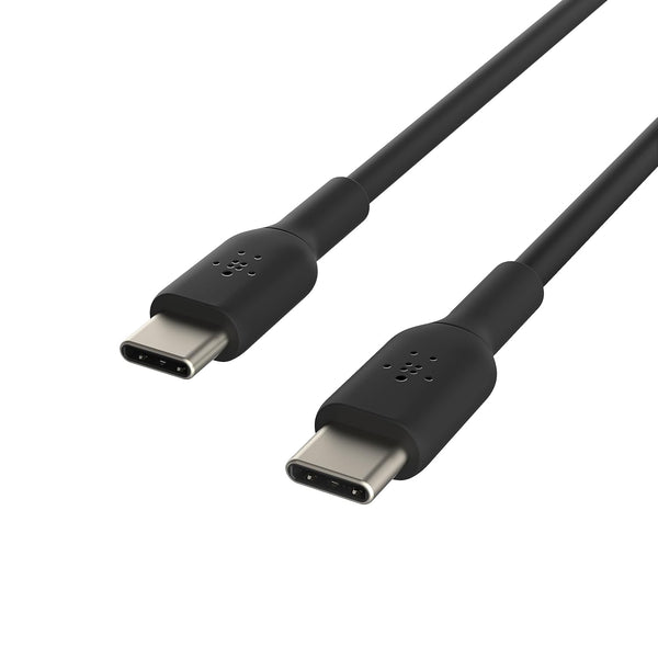 Belkin USB-C to USB-C Cable (1M/3.3ft) - Fast Charging for iPhone 15, Galaxy S23, Pixel, iPad Pro - Black