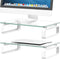Hemudu 2 Pack Computer Monitor Stand Riser Multi Media Desktop Stand for