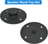 Speaker Mount Adapter with M20 Threading,4.13"x1",Metal Speaker Stand Top Hat with M20 Threading, 105X25mm (2 Packs Black)
