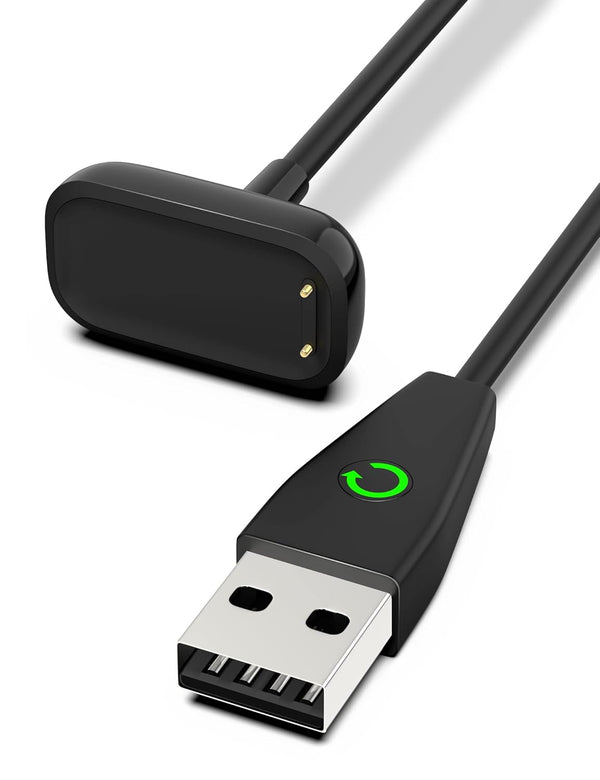 Bicmice Charger Cable for Fitbit Charge 5 Luxe Fitness Tracker, 1M Replacement Charging Cable with Restart Button