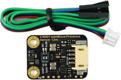 Gravity mmWave C4001 24GHz Human Presence Detection Sensor (12 Meters, I2C & UART)
