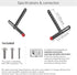 Barkan 13-80 inch, 14 lbs, Soundbar Mount, Adjustable Bracket for Mounting Above or Under The TV, Sizes Fits Most