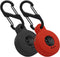 Geiomoo Silicone Cover for Tile Sticker 2022, Protective Case with Carabiner (2 Pack Red+Black)
