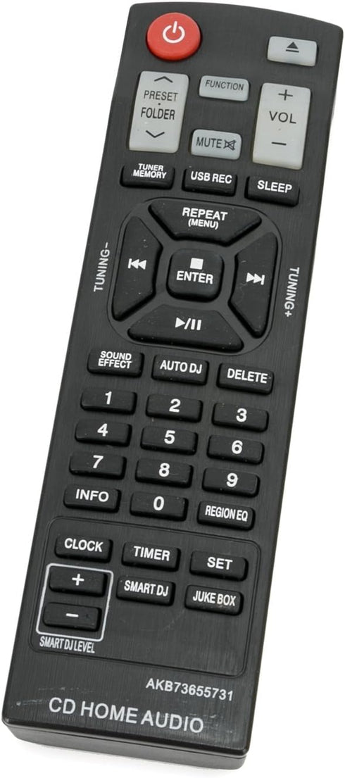 Replace Remote Control for LG CD Home Audio CM9730 CMS9730F CM9950 CMS9950F CM9940 by AKB73655731