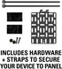 Sanus SASP1-B1 Streaming Media Player Mounting Bracket Hides Most Small Devices Up to 3 lbs. Behind Your TV - Apple TV