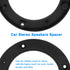 2 Pcs Universal Fit Car Speaker Spacer, 6.5 Inch Adaptor Ring Mounting Bracket, Black