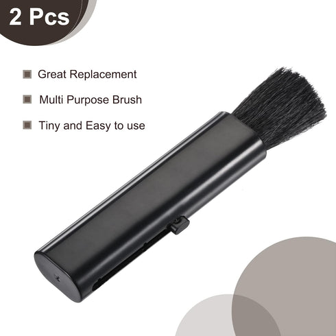 MECCANIXITY 2 Pack Soft Bristle Computer Cleaning Brush Tools for Keyboard, Camera Lens, Electronics