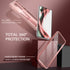 Dexnor Case for Samsung Galaxy S21, Built-in Screen Protector and Kickstand, Heavy Duty Shockproof Cover, Rose Gold
