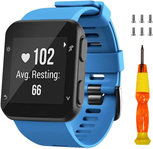 NotoCity Soft Silicone Replacement Watch Strap for Garmin Forerunner 35, Compatible with Forerunner 35 Smartwatch