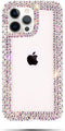 Bonitec iPhone 13 Pro Max Case - 3D Glitter Sparkle Bling Luxury Shiny Cute Crystal Charms Rhinestone Clear Cover