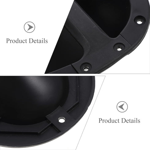 Guitar Accessories Speaker Carry Grasp Cabinet Handle, Black Chest Speaker Box Recessed Handle with Grip (2pcs)