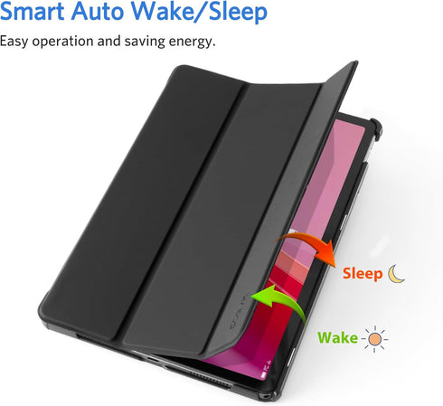 CoBak Waterproof PU Leather Case for Lenovo Tab M11, 11'' Tablet Cover with Auto Wake/Sleep, Slim Stand Hard Back Shell