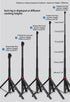 Reflex Camera 76" 190cm 1/4" 180 Lightweight Tripod Stand Extendable Aluminum up to in Height, Lightweight & Portable