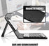 V BESTLIFE Portable Wireless Bluetooth Keyboard with Leather Case, Universal Portfolio Flip Case for 4.5''-6.8'' Phones