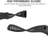 Bands Replacement Compatible with Garmin Vivosmart HR, Black Strap with Metal Buckle, Fitness Sport Wristband