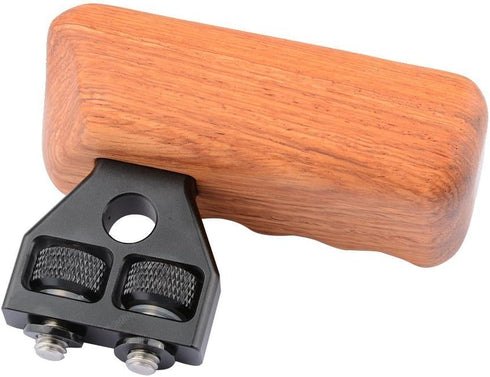 CAMVATE Wooden Handle for Right Grip Mount Support for DV Video Cage Rig (Right Hand) - 1476