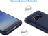JETech Slim Fit Case for Samsung Galaxy S8, Thin Phone Cover with Shock-Absorption, Carbon Fiber Design, Blue