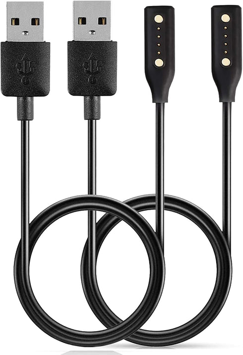 E ECSEM Charger Cable, USB Type A, 80cm, for Bose Frames Alto S/M M/L, Rondo, Soprano and Tenor - 2 Black.
