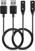 E ECSEM Charger Cable, USB Type A, 80cm, for Bose Frames Alto S/M M/L, Rondo, Soprano and Tenor - 2 Black.