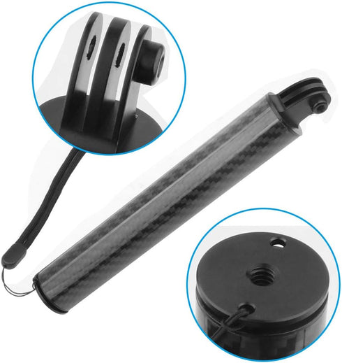 FEICHAO D28.5mm Buoyancy Stick Floating Handheld Selfie Stick Carbon Fiber for Sports Camera Parts