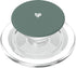 Cute Sage Green Heart Love Minimalist PopSockets PopGrip for MagSafe