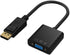 DP to VGA Adapter, Gold-Plated DisplayPort to VGA Converter, Male to Female 1080P