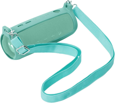 co2CREA Soft Silicone Case Replacement for JBL Flip 6 Portable Bluetooth Speaker (Teal)