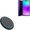 BoxWave Charger SwiftCharge PowerDisc Wireless Charger (15W) Compatible with BLU G90 Pro - Jet Black Qi Wireless Charger