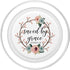 Saved By Grace Ephesians 2:5 Pink Blue Floral PopSockets PopGrip for MagSafe