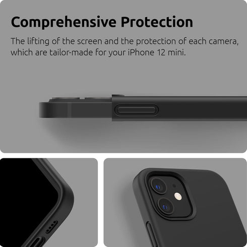 SURPHY iPhone 12 Mini Case, Liquid Silicone Phone Case (with Microfiber Lining) Compatible with iPhone 12 Mini 5.4
