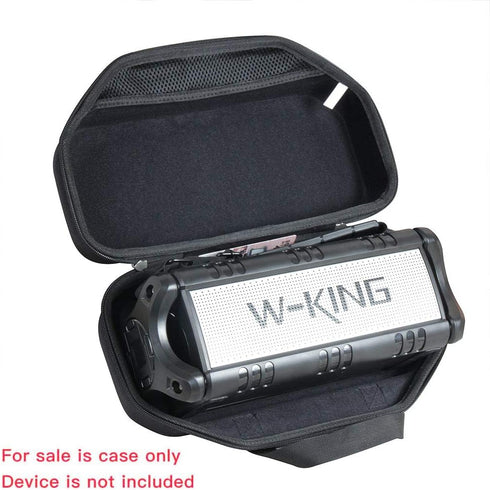 Hermitshell Hard Travel Case for W-King 50W Wireless Bluetooth Speakers (Black)