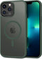 CACOE iPhone 13 Pro Magnetic Case (6.1") - Dark Green, Shockproof, Anti-Fingerprint, MagSafe & Car Mount Compatible.
