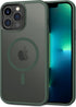 CACOE iPhone 13 Pro Magnetic Case (6.1") - Dark Green, Shockproof, Anti-Fingerprint, MagSafe & Car Mount Compatible.