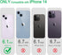 JJGoo Compatible with iPhone 14 Case, Clear Transparent Shockproof Phone Case, Slim Anti-Scratch Hard PC Back