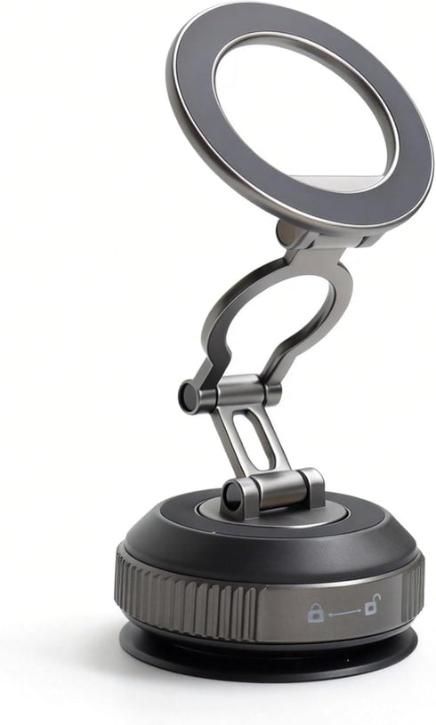 Vearstie MagMount Pro 30N High-Power Magnetic Car Phone Holder, 360 Rotating Lock-Vacuum Suction