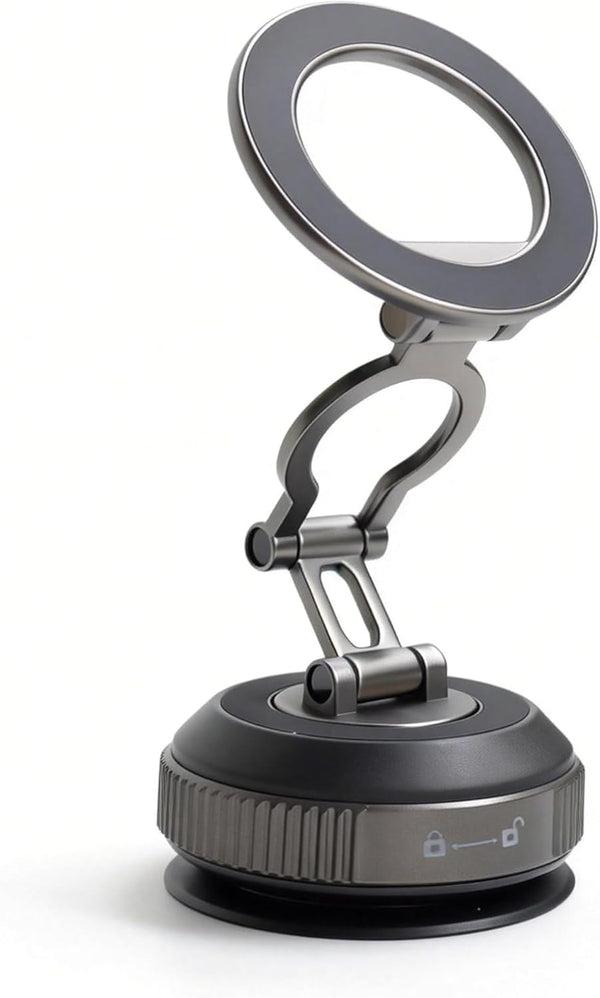 Vearstie MagMount Pro 30N High-Power Magnetic Car Phone Holder, 360 Rotating Lock-Vacuum Suction