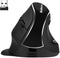 Ergonomic Vertical Mouse: 2.4G Bluetooth Dual Mode Optical Computer Mice, Wireless Rechargeable Mouse with Removable
