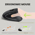 Perixx PERIMICE-713 Wireless Ergonomic Vertical Mouse - 800/1200/1600 DPI - Right Handed - Recommended with RSI User by Perixx