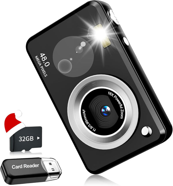 Yehtreh Digital Cameras FHD Camera for Kid Boys Girls Compact Digital Point and