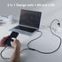 Nillkin 4.9ft Lightning & USB-C 2-in-1 Charging Cable, Fast Charger Cord for iPhone 15/14/13/12/11 Pro/Max, iPad