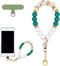 VICHUNHO Marble Silicone Beaded Phone Wrist Strap, Cellphone Lanyard with Tether Tab,