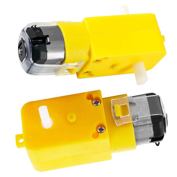 LYLGO Pack of 2 Dual Shaft DC 3V-6V Gear Motors TT Motor Strong