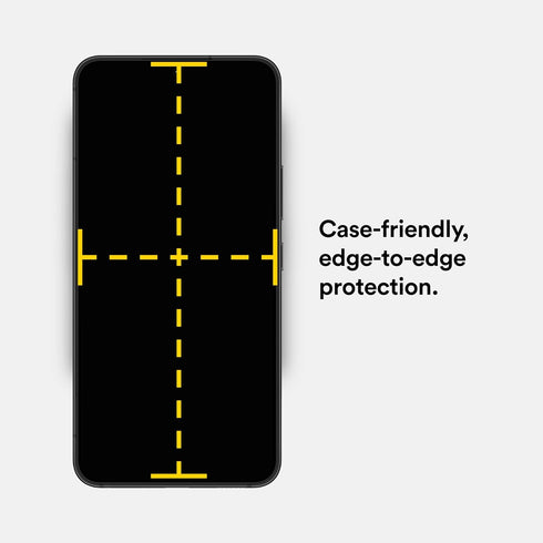 BodyGuardz Eco PRTX Screen Protector for Samsung Galaxy S23 Ultra, Shatterproof Synthetic Glass, Case Friendly, Clear
