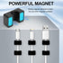 Bonsture 10 Pack Magnetic Cord Holder, Cable Clips - Strong Magnet Wire Management for Office, Under Desk, Nightstand