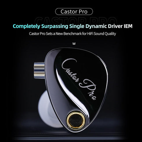 2PIN-C KZ Castor Pro Tunable in Ear Monitor, HiFi Improved Bass in Ear Headphone, Dual-Dynamic Driver Gaming Earbuds