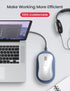 Vaydeer Ultra Slim Mouse Mover, Air 3 Mouse Jiggler with Adjustable Interval Timer, Undetectable & Noiseless (Misty