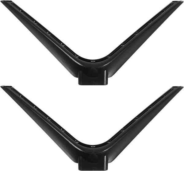 VANZACK No-Drill Tv Support Stand with 15mm Dual-Hole Plastic Pedestal Feet, Television Mount